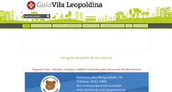 Desktop Screenshot of guiavilaleopoldina.com.br