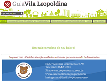 Tablet Screenshot of guiavilaleopoldina.com.br